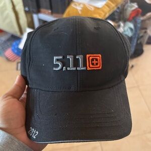 5.11 Tactical Black Baseball Cap with Orange Logo box 51